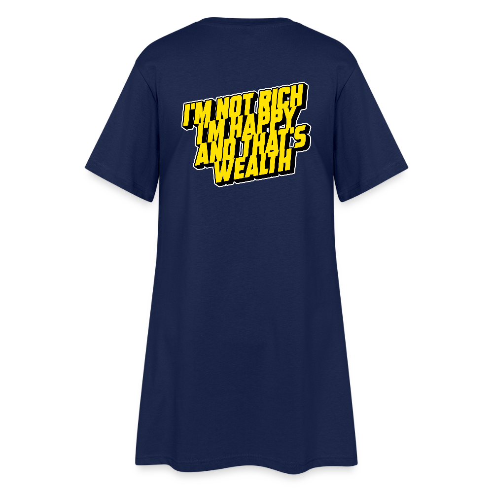Women’s T-Shirt Dress - light navy