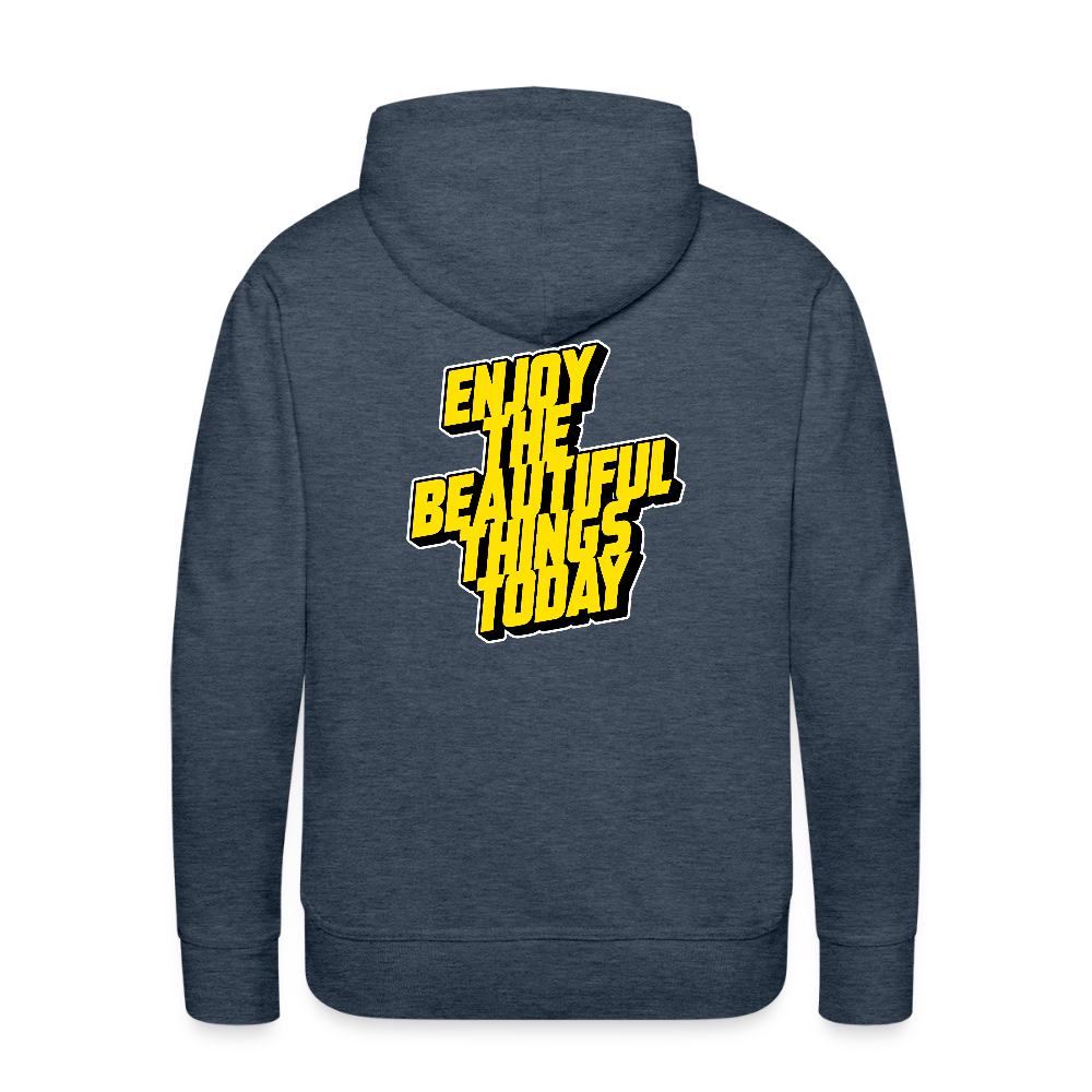 Men’s Premium Hoodie - heather denim