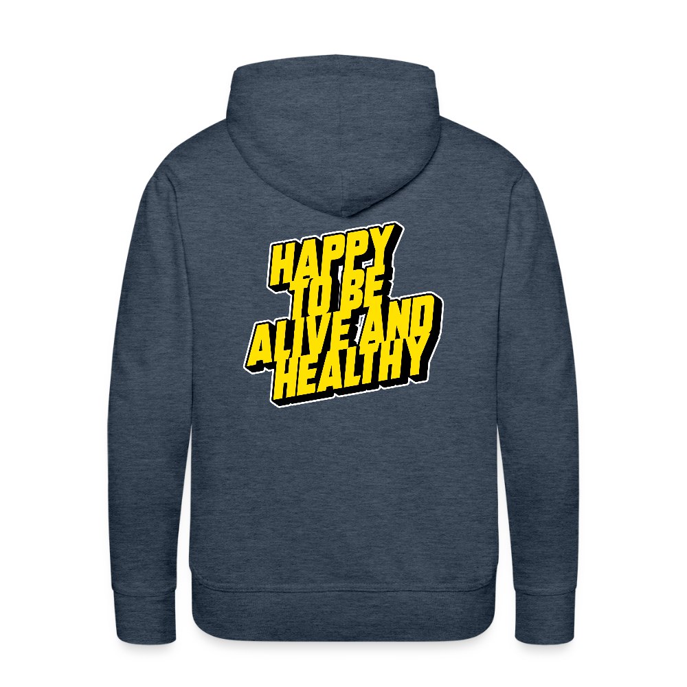 MH ALIVE Men’s Premium Hoodie (Europe ONLY) - heather denim