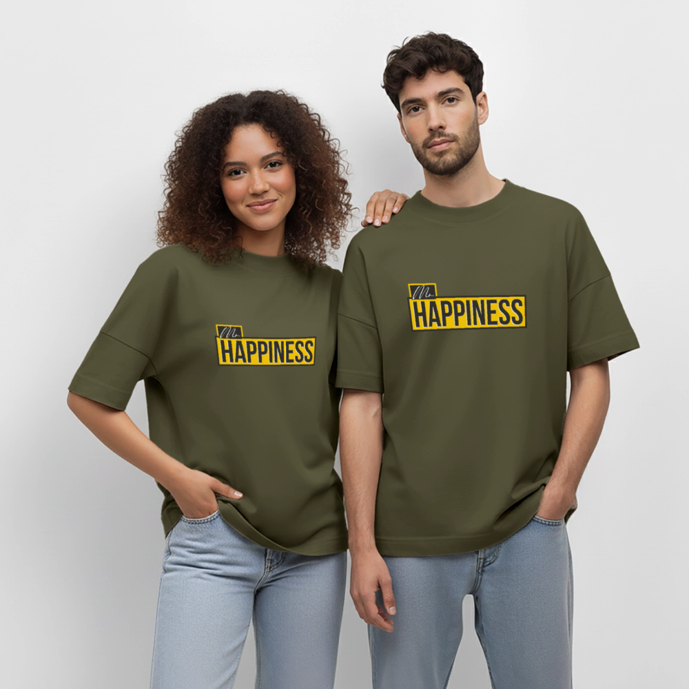 Oversized Unisex Organic T-shirt Blaster - khaki