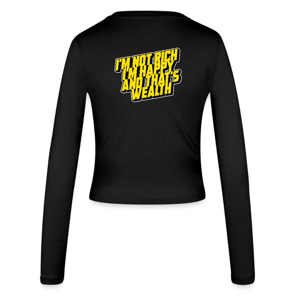 Women's Slim Fit Longsleeve - black