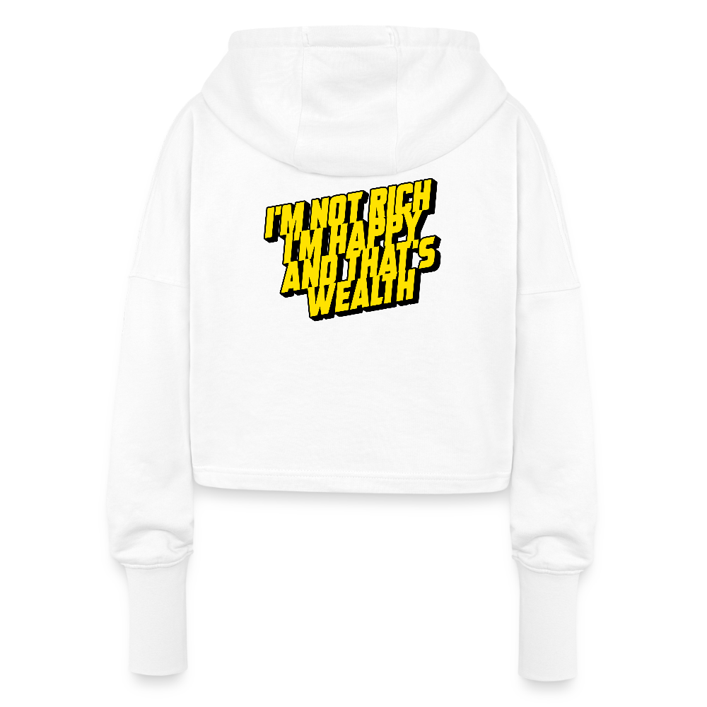 Cropped Women’s Hoodie - white