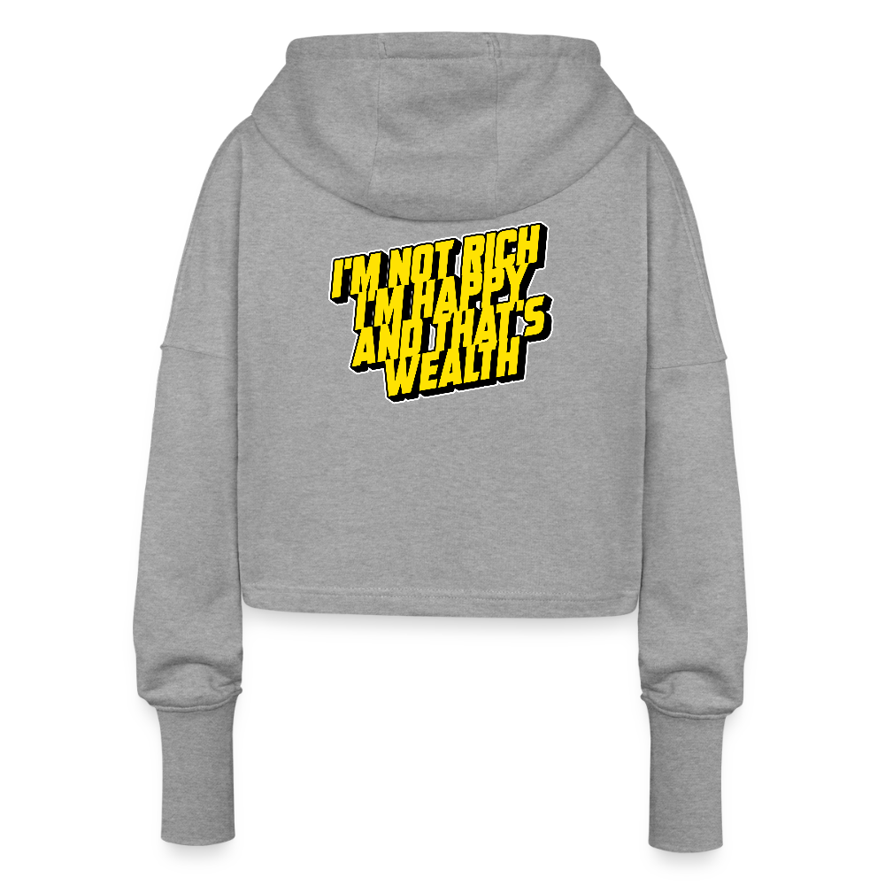 Cropped Women’s Hoodie - heather grey