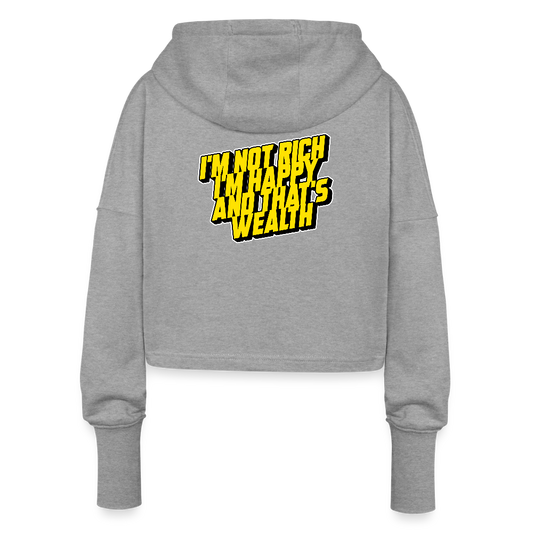 Cropped Women’s Hoodie - heather grey