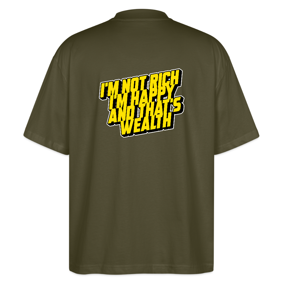Oversized Unisex Organic T-shirt Blaster - khaki