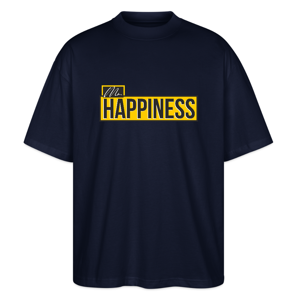 Oversized Unisex Organic T-shirt Blaster - navy