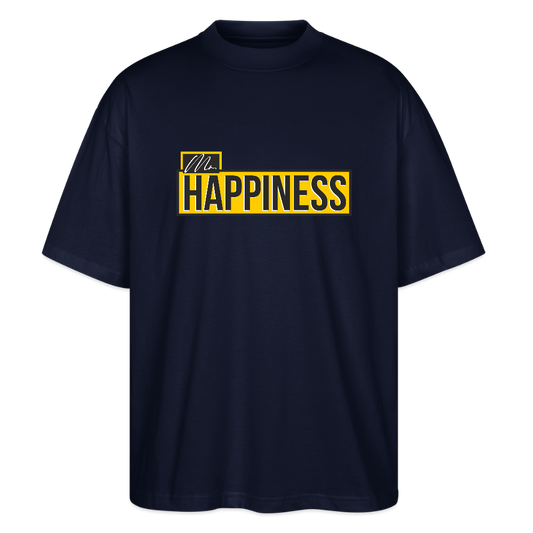 Oversized Unisex Organic T-shirt Blaster - navy