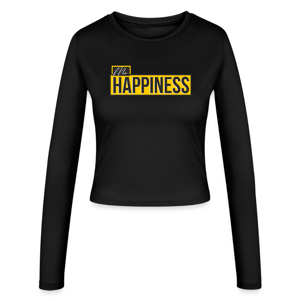 Women's Slim Fit Longsleeve - black