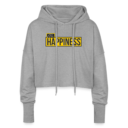 Cropped Women’s Hoodie - heather grey