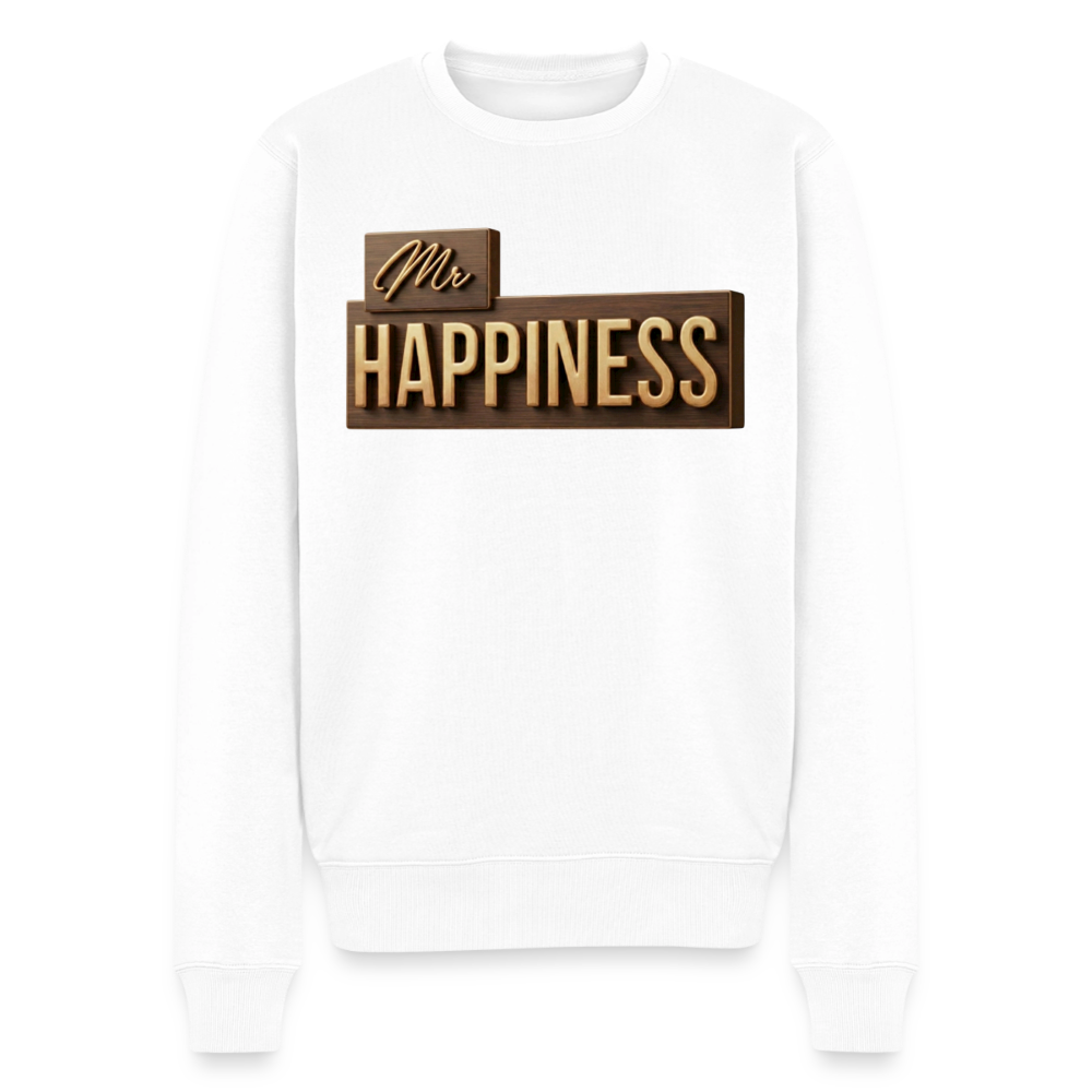 Happiness Premium Sweatshirt - white