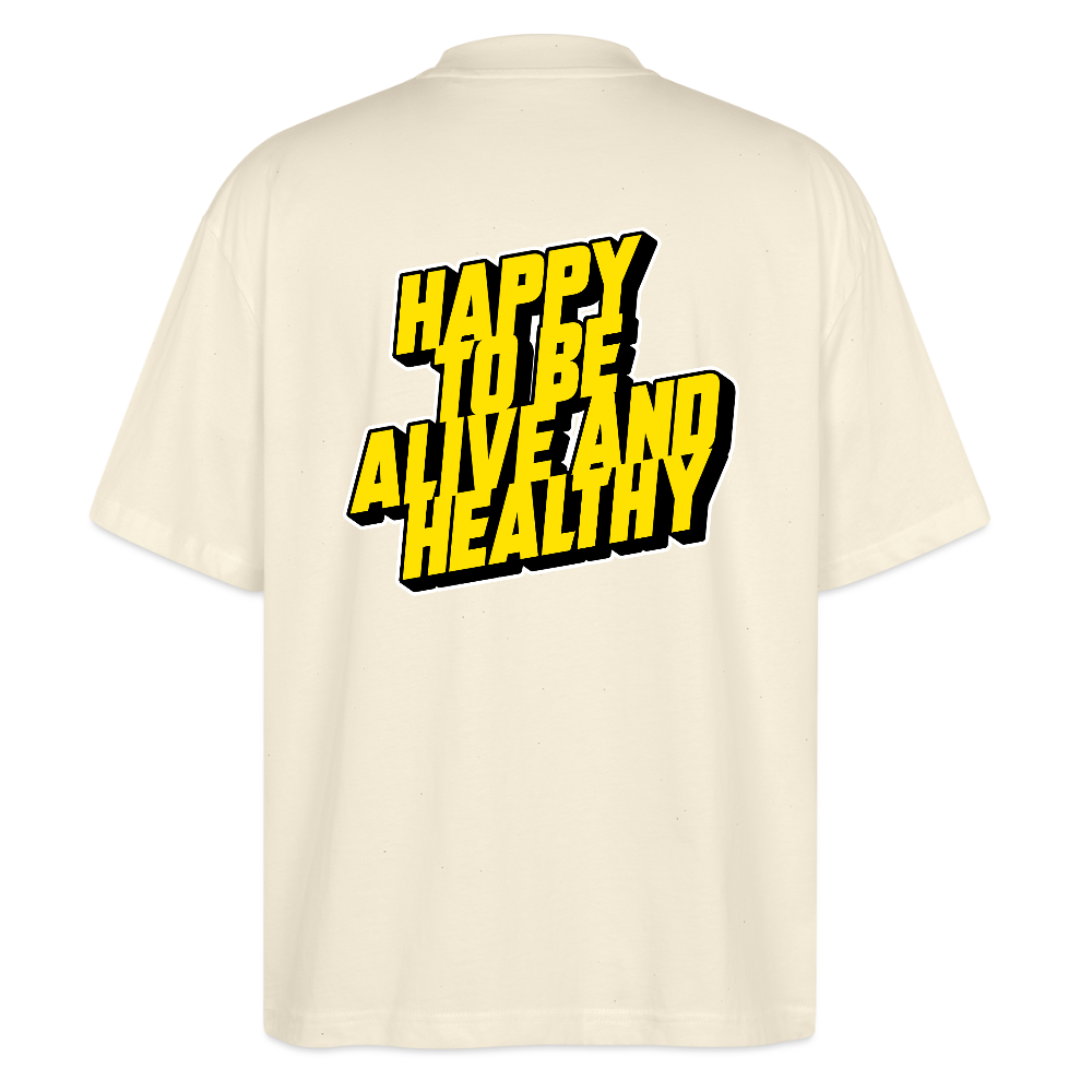 MH ALIVE Oversized Unisex Organic T-shirt Blaster - natural raw