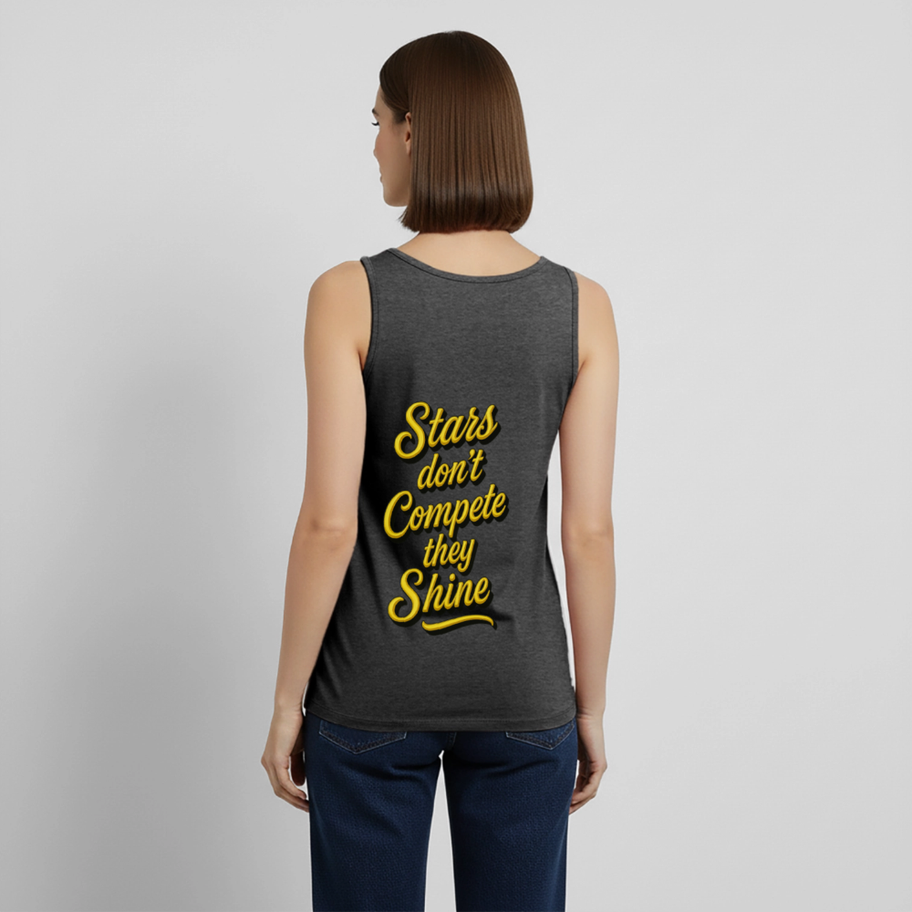 Black Stars Slay Tank - heather anthracite