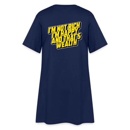 Women’s T-Shirt Dress - light navy