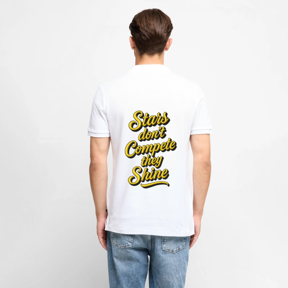 Black Stars Elite Polo - white