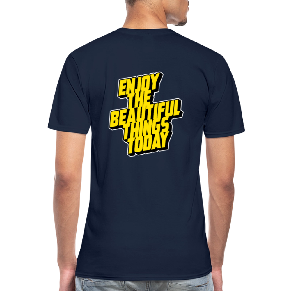 enjoytoday V-Neck T-Shirt - navy