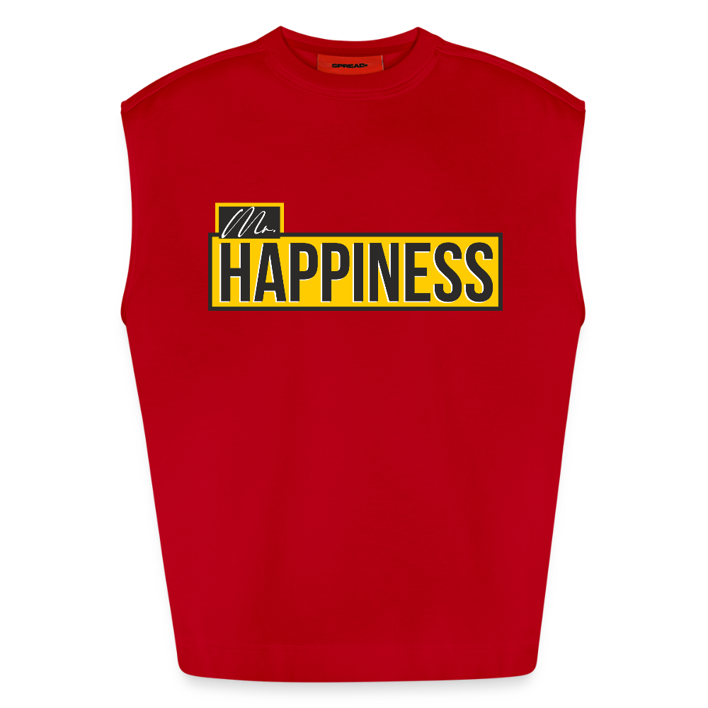 Heavyweight Oversized Organic Tank Top - red