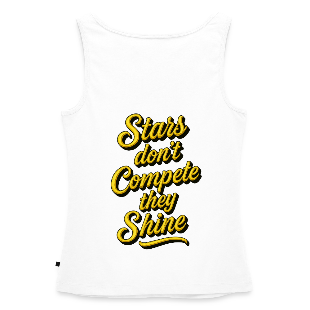Black Stars Slay Tank - white