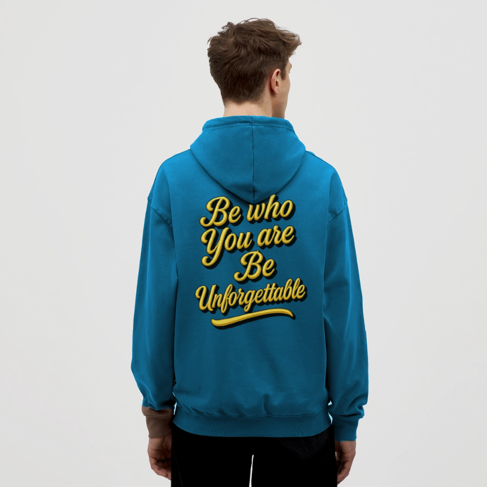 UNFORGET-ME Heavy Hoodie - deep sea blue 