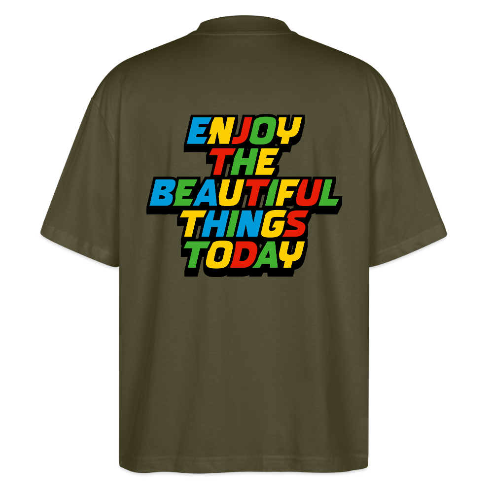 MH Oversized Unisex Organic T-shirt Blaster - khaki