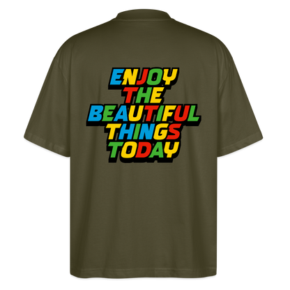 MH Oversized Unisex Organic T-shirt Blaster - khaki