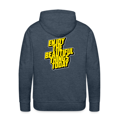 Men’s Premium Hoodie - heather denim