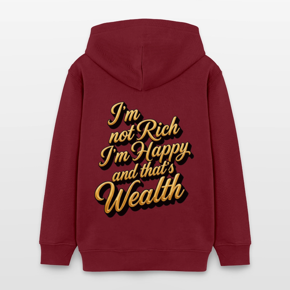 EcoVibe Teen Hoodie Original - burgundy