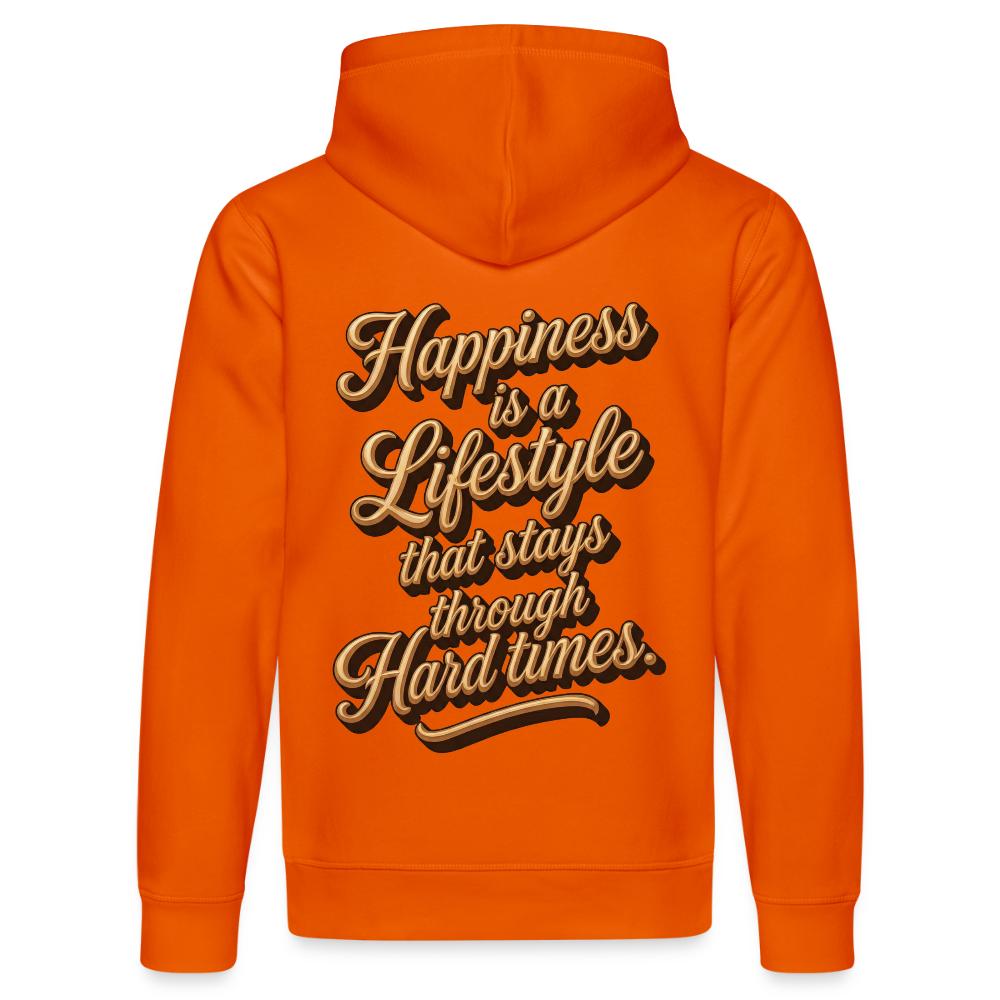 Beat Drop Hoodie - bright orange