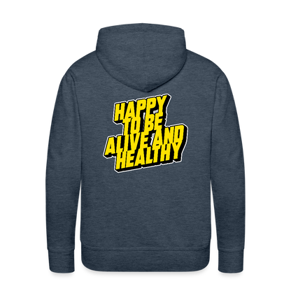 MH ALIVE Men’s Premium Hoodie (Europe ONLY) - heather denim