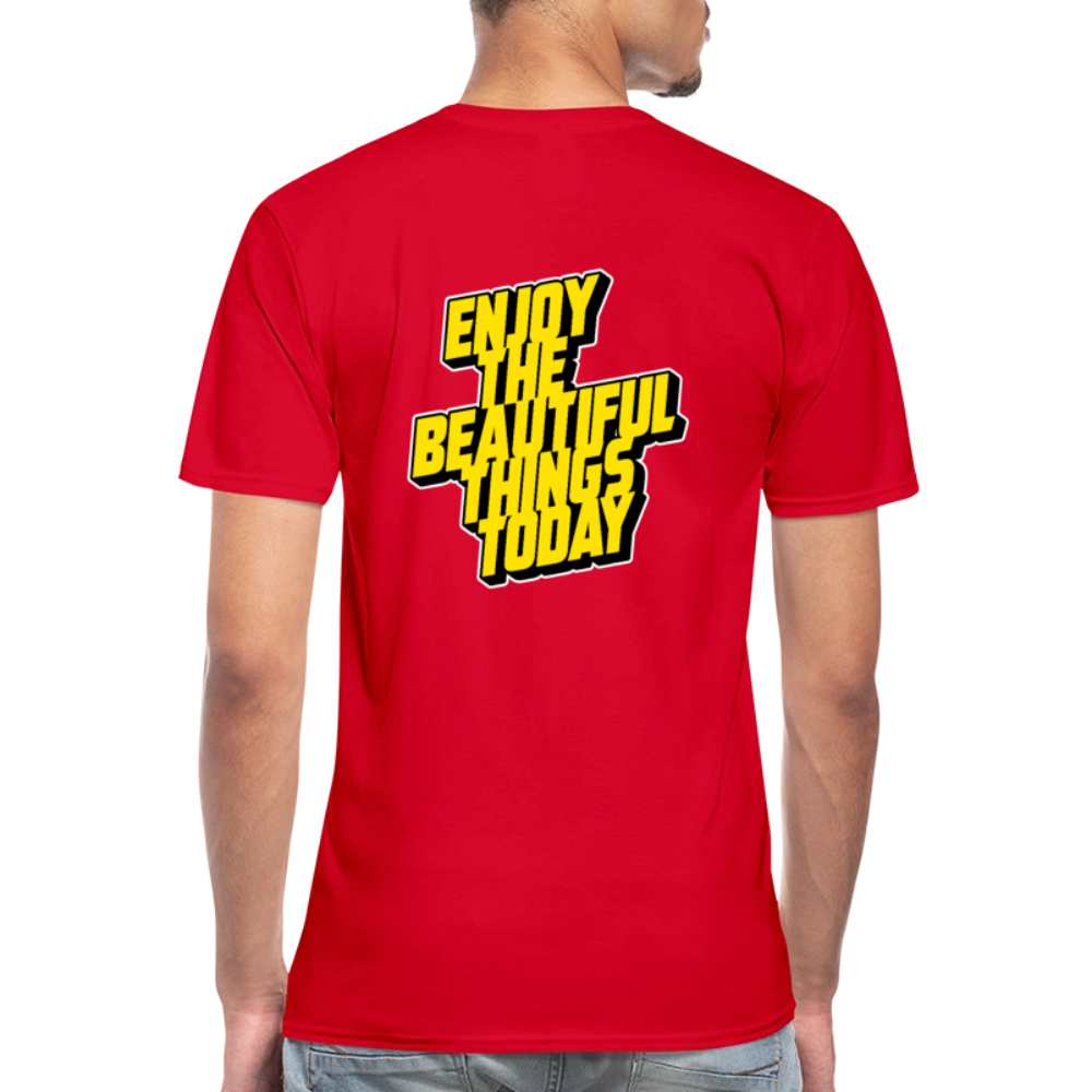 enjoytoday V-Neck T-Shirt - red