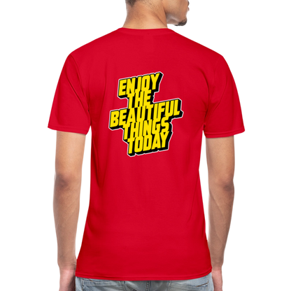enjoytoday V-Neck T-Shirt - red