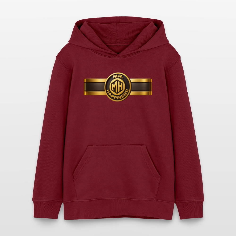 EcoVibe Teen Hoodie Original - burgundy