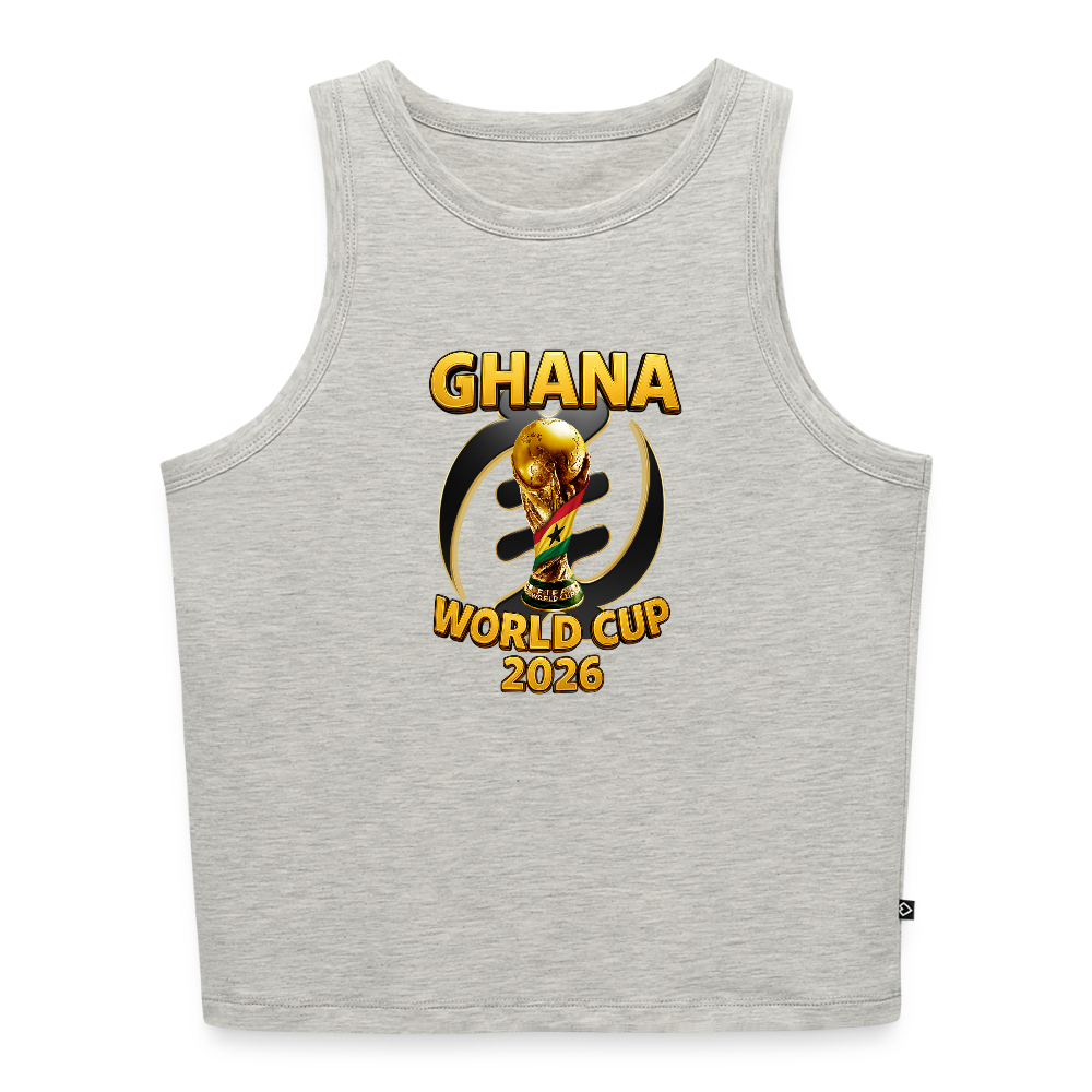 Star Queen Supporter Crop - heather grey