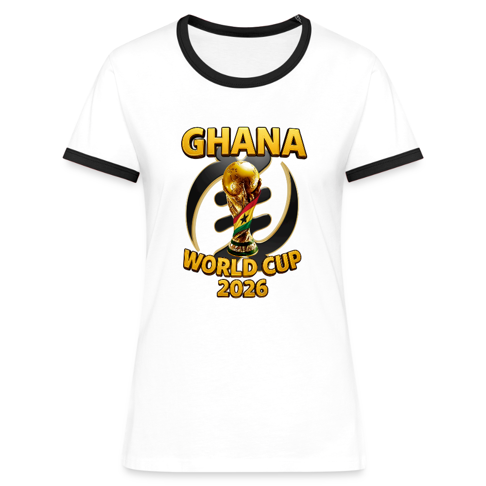 Black Stars Retro Baddie Tee - white/black