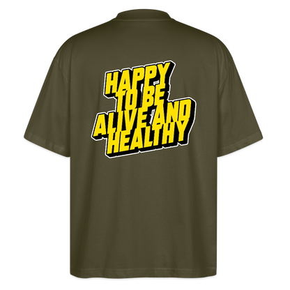 MH ALIVE Oversized Unisex Organic T-shirt Blaster - khaki