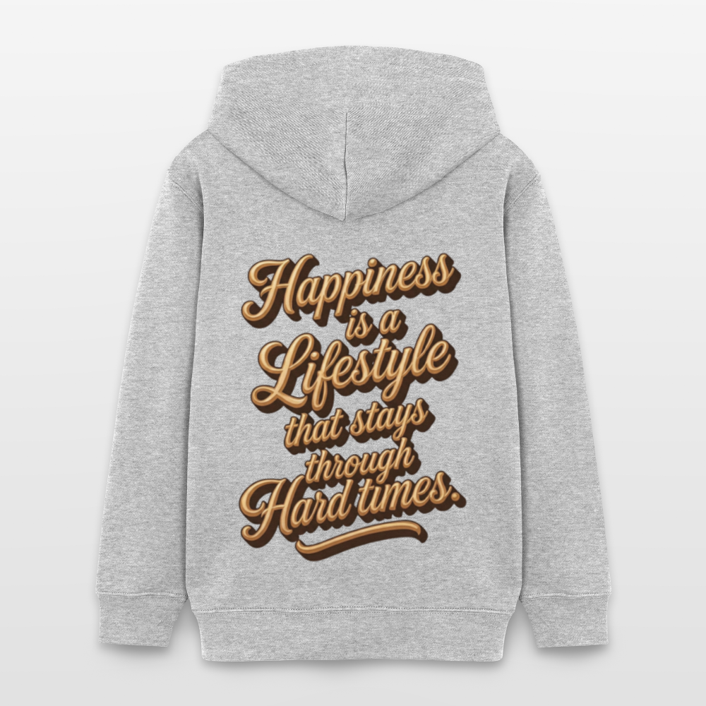 EcoVibe Teen Hoodie - heather grey