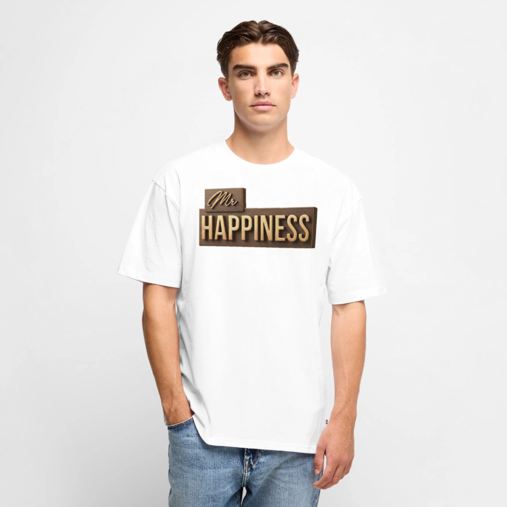 Cappuccino Oversized Organic Tee - white