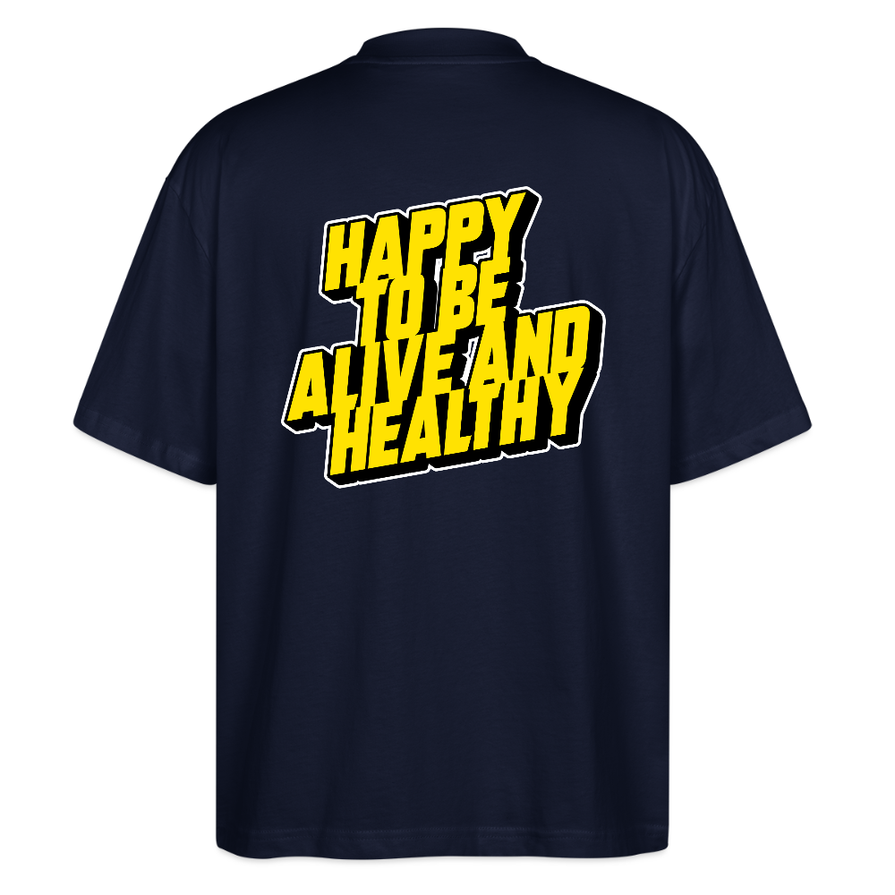MH ALIVE Oversized Unisex Organic T-shirt Blaster - navy