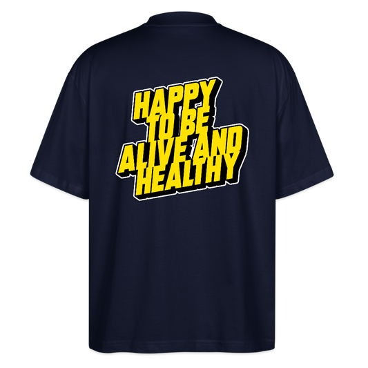 MH ALIVE Oversized Unisex Organic T-shirt Blaster - navy
