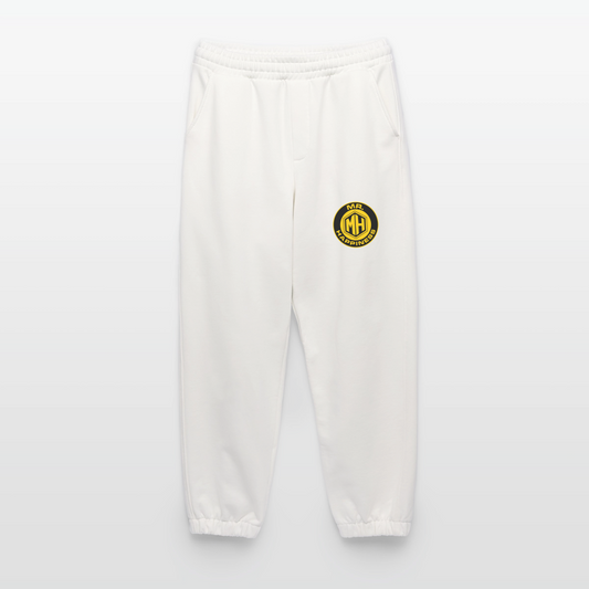 Heavyweight Organic Joggers Made in EU - OFF WHITE