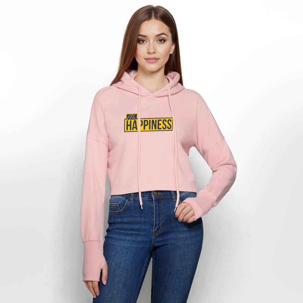 Cropped Women’s Hoodie - light pink