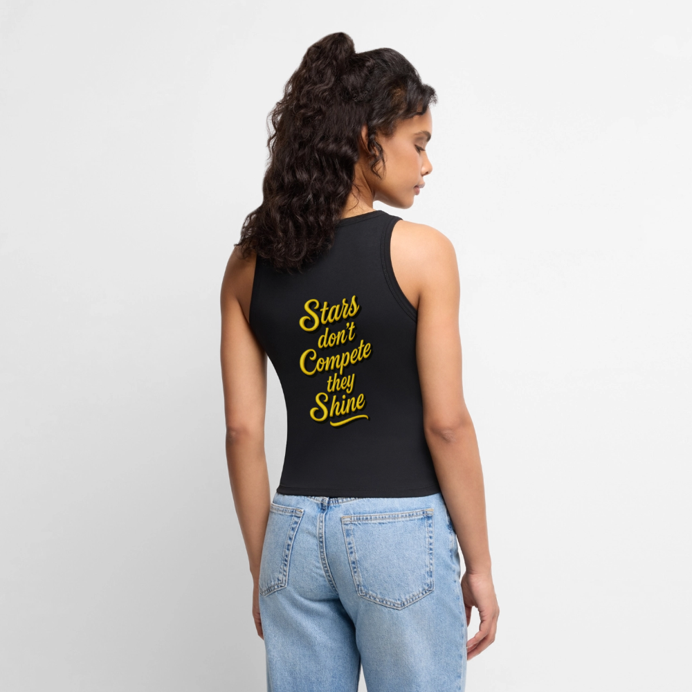 Star Queen Supporter Crop - black