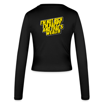 Women's Slim Fit Longsleeve - black