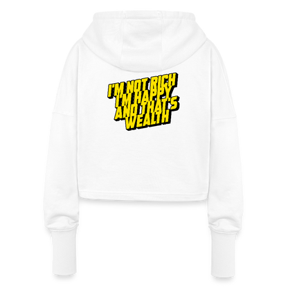 Cropped Women’s Hoodie - white
