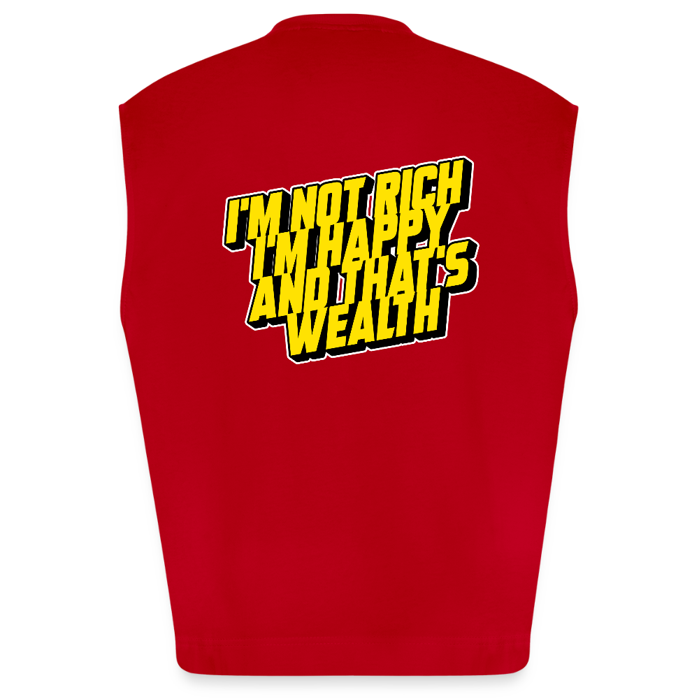 Heavyweight Oversized Organic Tank Top - red