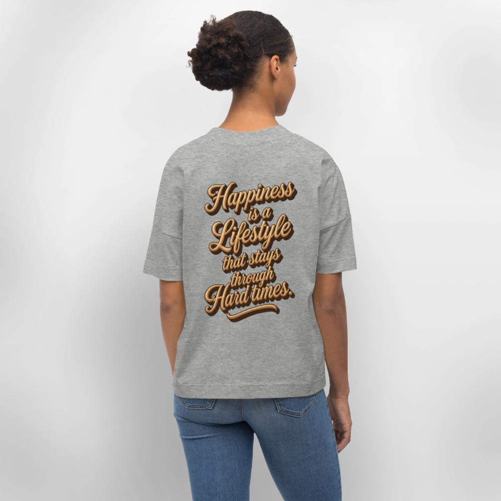 Big Heart Tee - heather grey