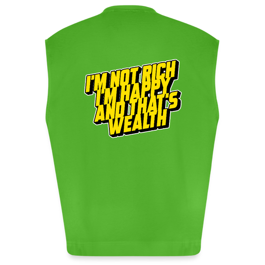 Heavyweight Oversized Organic Tank Top - Apple Neon