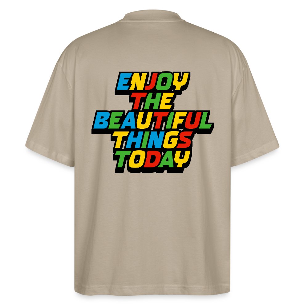 MH Oversized Unisex Organic T-shirt Blaster - stone