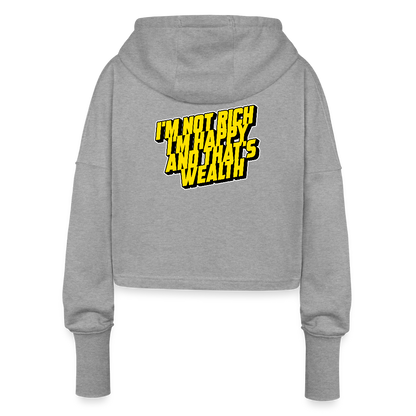 Cropped Women’s Hoodie - heather grey