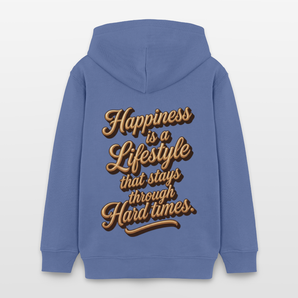 EcoVibe Teen Hoodie - bright blue