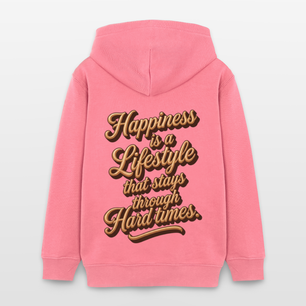 EcoVibe Teen Hoodie - pink joy 